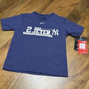Vintage Toddler Nike New York Yankees Derek Jeter T Shirt 4t NEW